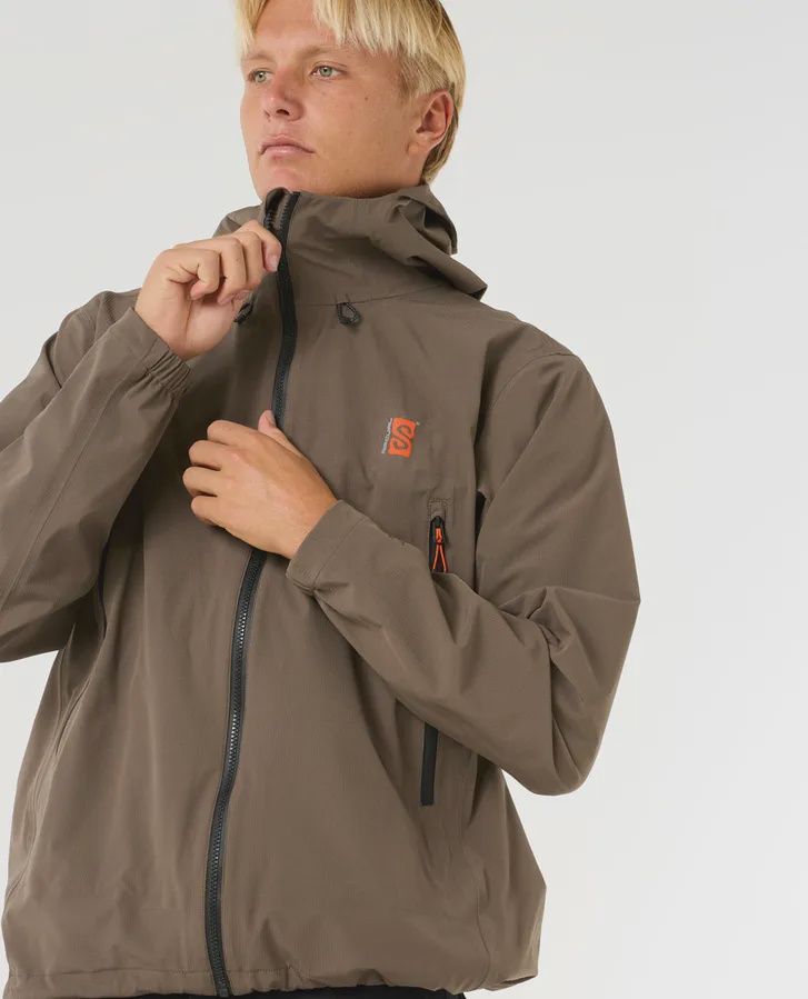 RIP CURL MENS ANTI SERIES SEARCH SPRAY 10K10K JACKET - DEEP ROCK