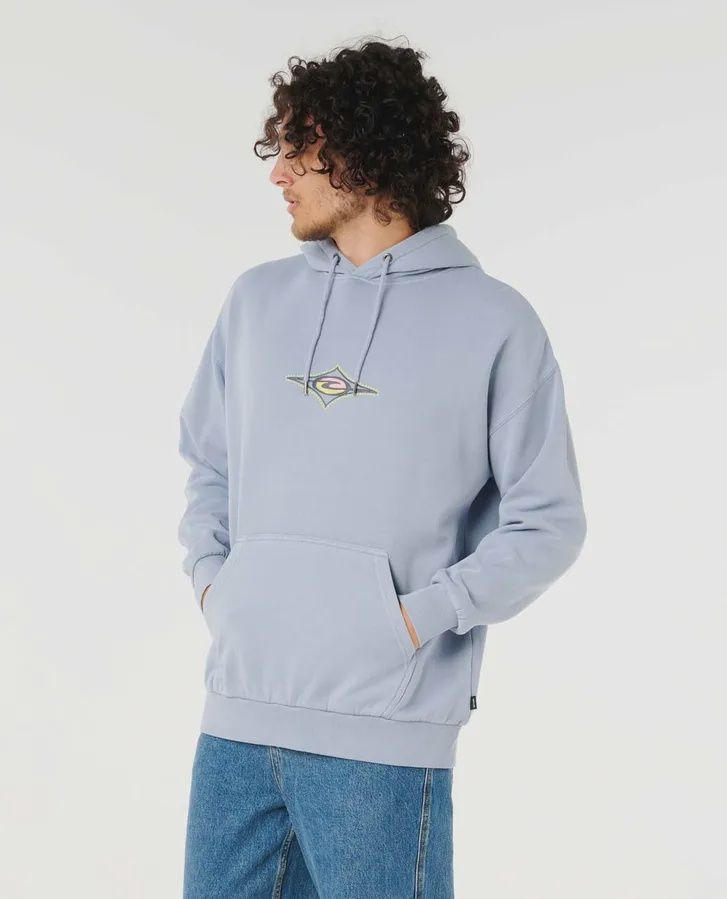 RIP CURL MENS RAW ENERGY HOOD - ICE BLUE
