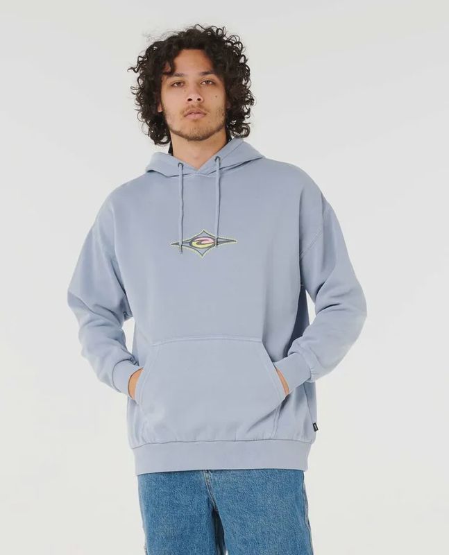 RIP CURL MENS RAW ENERGY HOOD - ICE BLUE