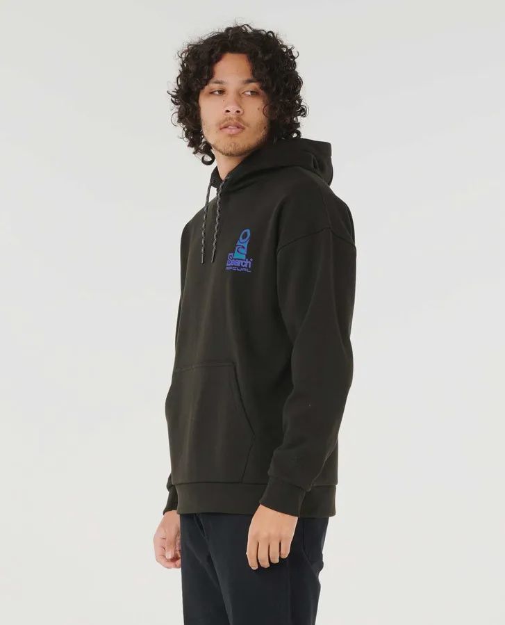 RIP CURL MENS ANTI SERIES SEARCH STACK HOOD - BLACK