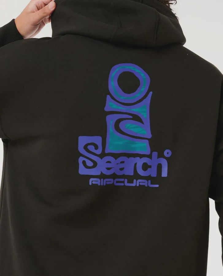 RIP CURL MENS ANTI SERIES SEARCH STACK HOOD - BLACK