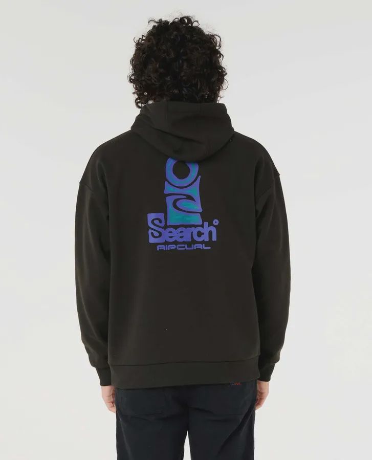 RIP CURL MENS ANTI SERIES SEARCH STACK HOOD - BLACK