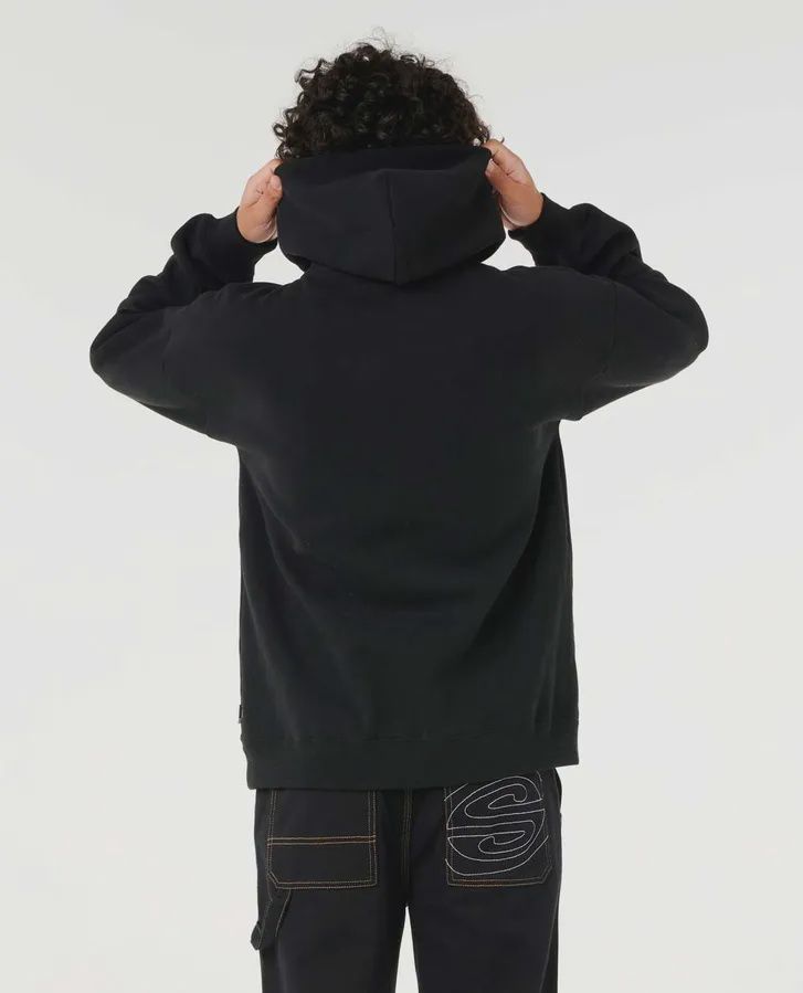 RIP CURL MENS ARCHIVE HOOD - BLACK