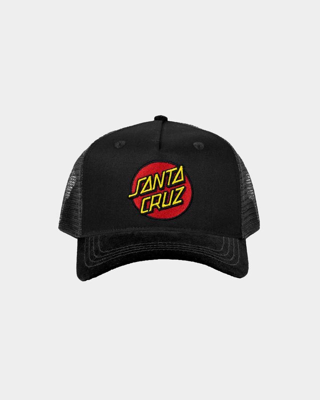 SANTA CRUZ BOYS CLASSIC DOT CAP - BLACK
