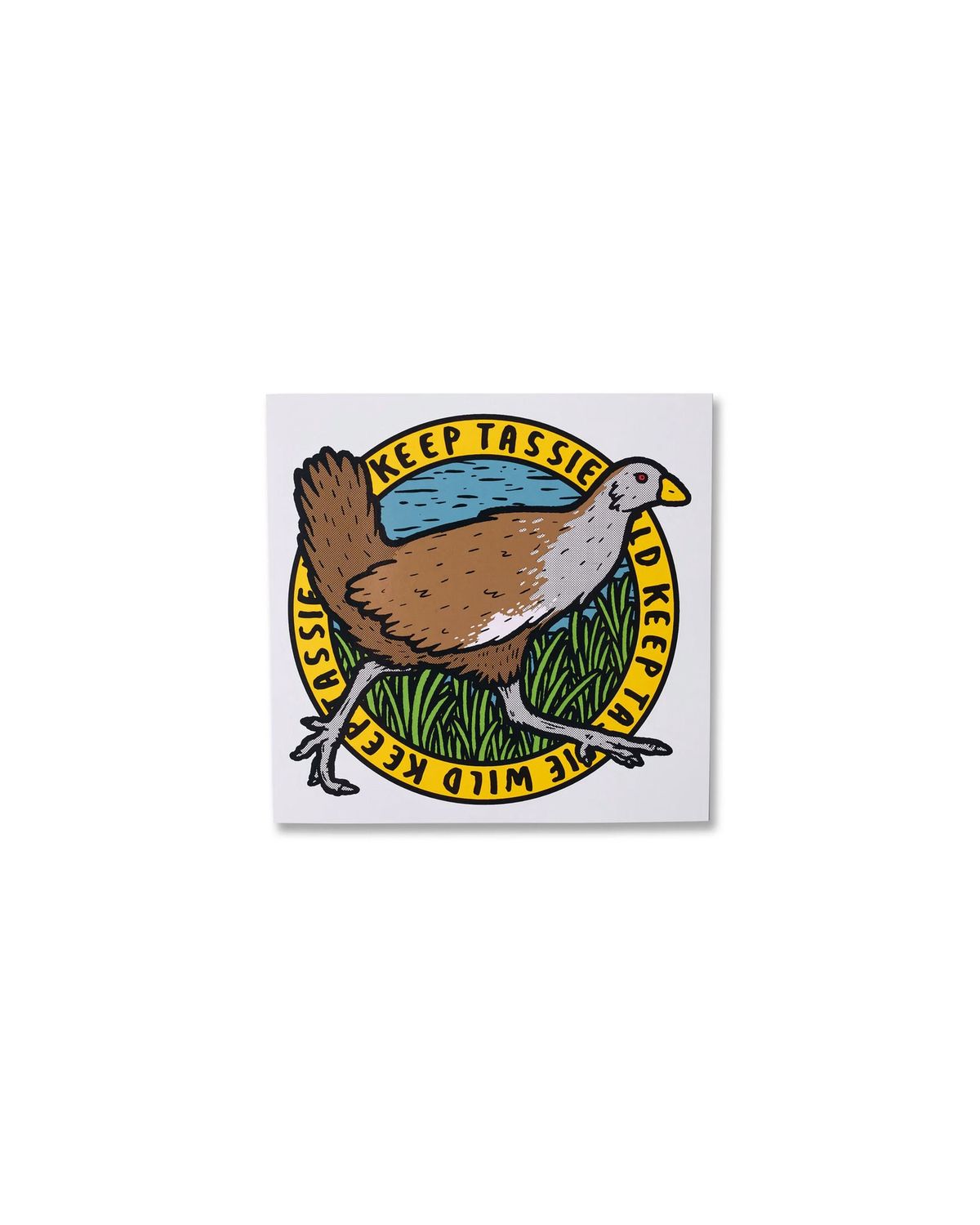 KEEP TASSIE WILD TURBO CHOOK STICKER