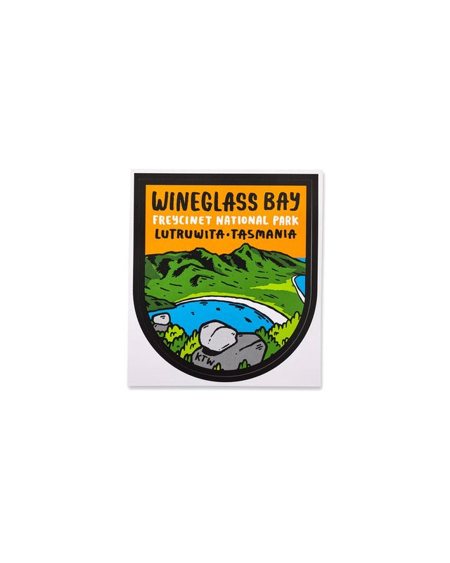 KEEP TASSIE WILD - WINEGLASS BAY STICKER