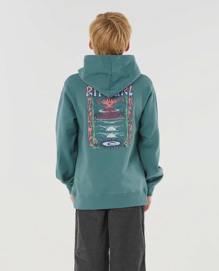 RIP CURL TEEN BOYS  ERUPTION FLEECE - BLUESTONE