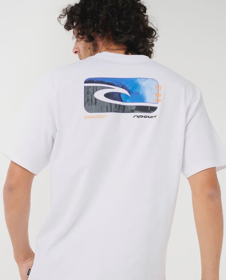 RIP CURL MENS ARCHIVE MATRIX SS TEE - WHITE