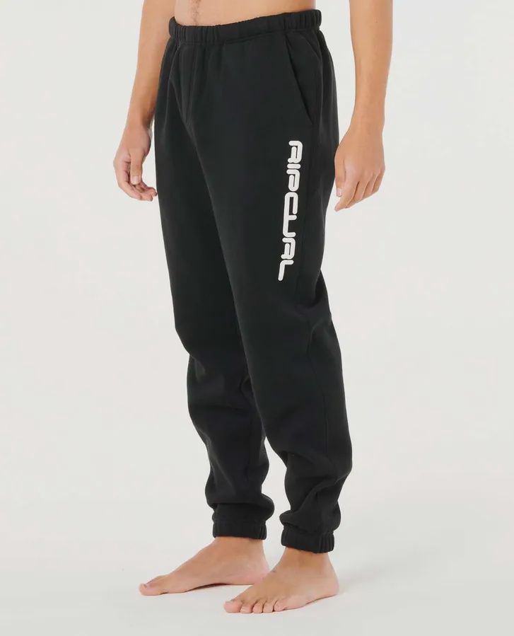 RIP CURL MENS DOSED UP TRACKPANT - SOLID BLACK