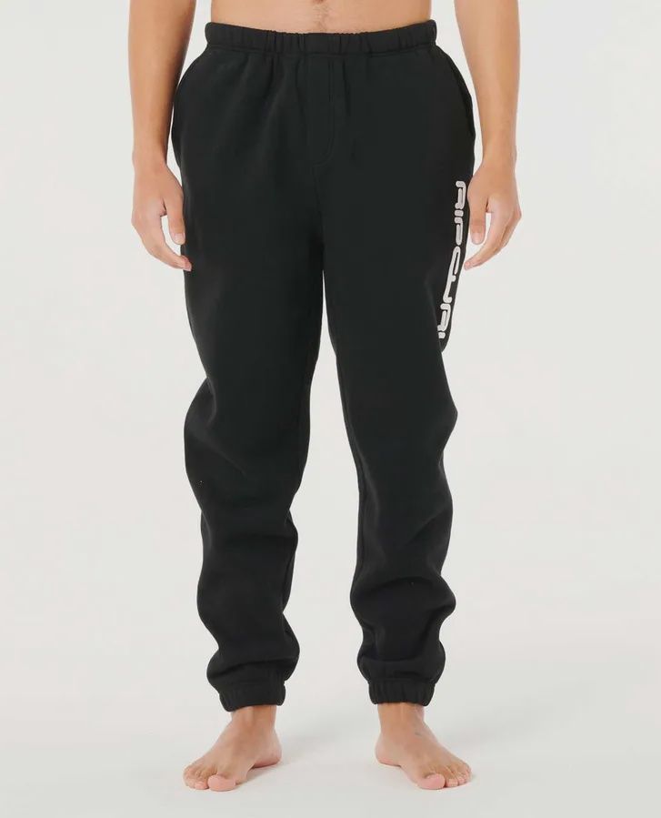 RIP CURL MENS DOSED UP TRACKPANT - SOLID BLACK