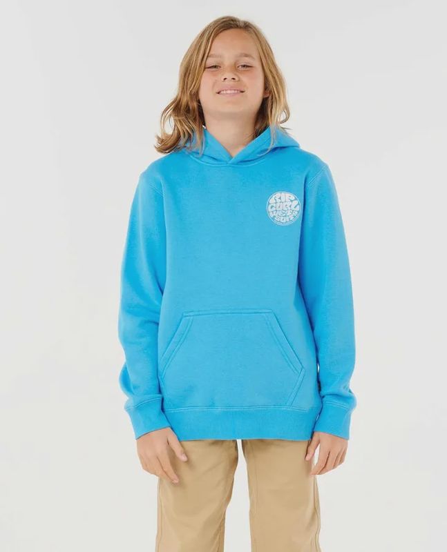 RIP CURL TEEN BOYS WETSUIT ICON HOOD - BLUE PAINT