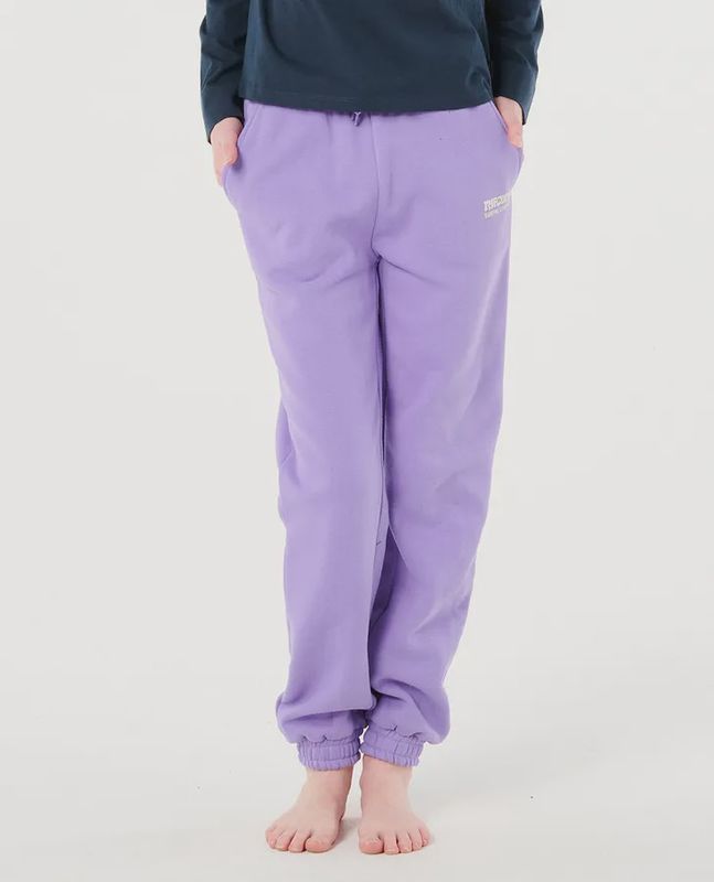 RIPCURL TEEN GIRLS SURF PUFF TRACKPANTS - PURPLE