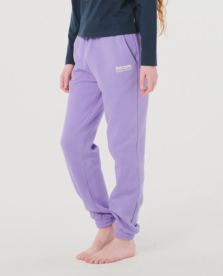 RIPCURL TEEN GIRLS SURF PUFF TRACKPANTS - PURPLE