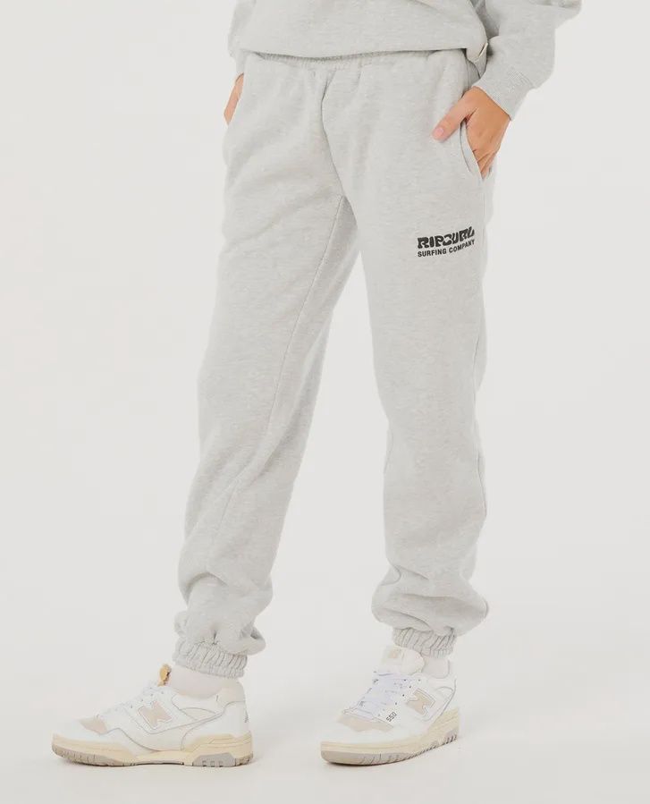 RIP CURL WOMENS SURF PUFF TRACK PANT - GREY MARLE