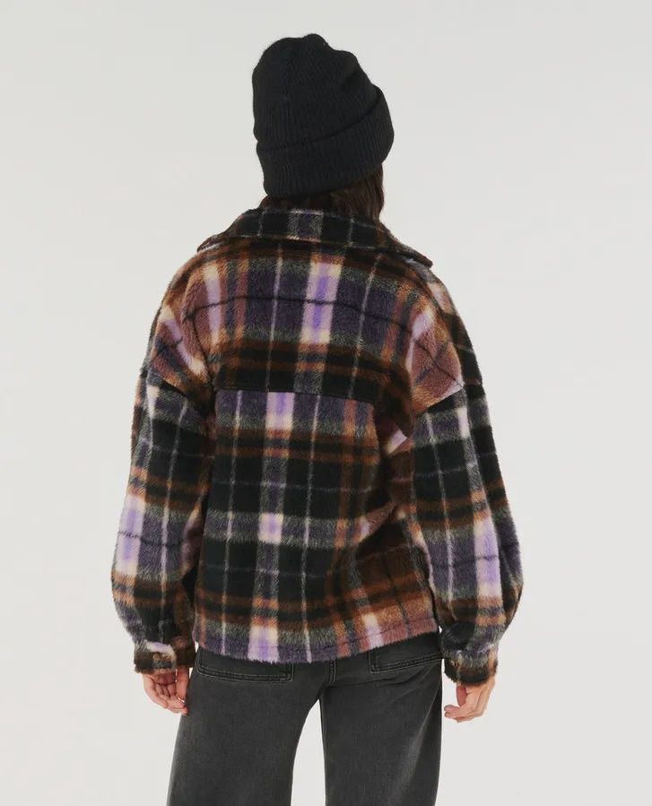 RIP CURL WOMENS CALA NIGHTS CHECK JACKET - MULTI