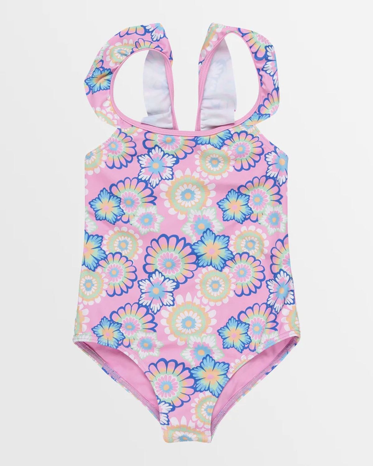 ROXY TODDLER GIRLS FLOWER PARTY SWIM ONE PIECE - LILAC CHIFFON FLOWER PARTY