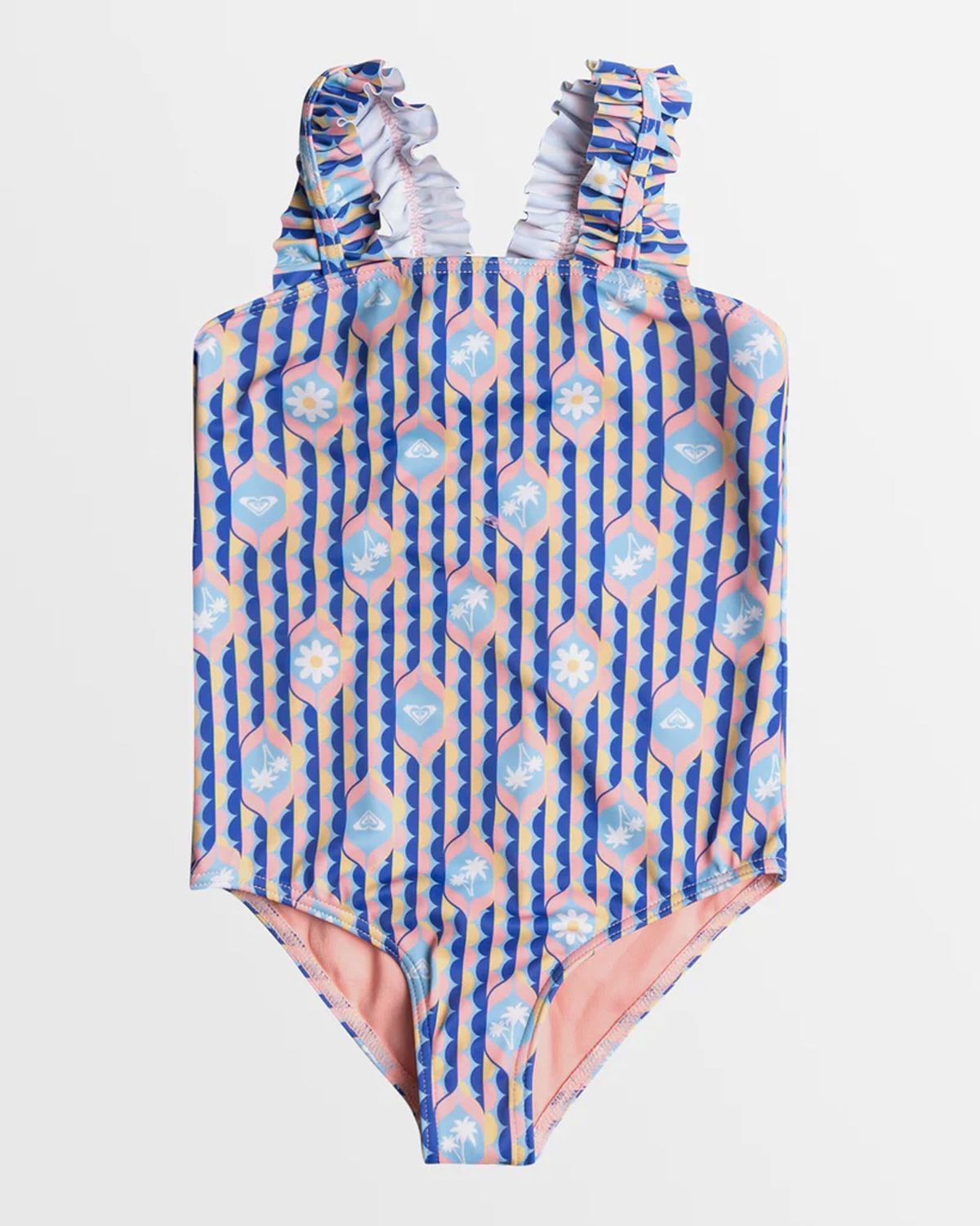 ROXY TODDLER GIRLS TILES SWIM ONE PIECE - AMPARO BLUE