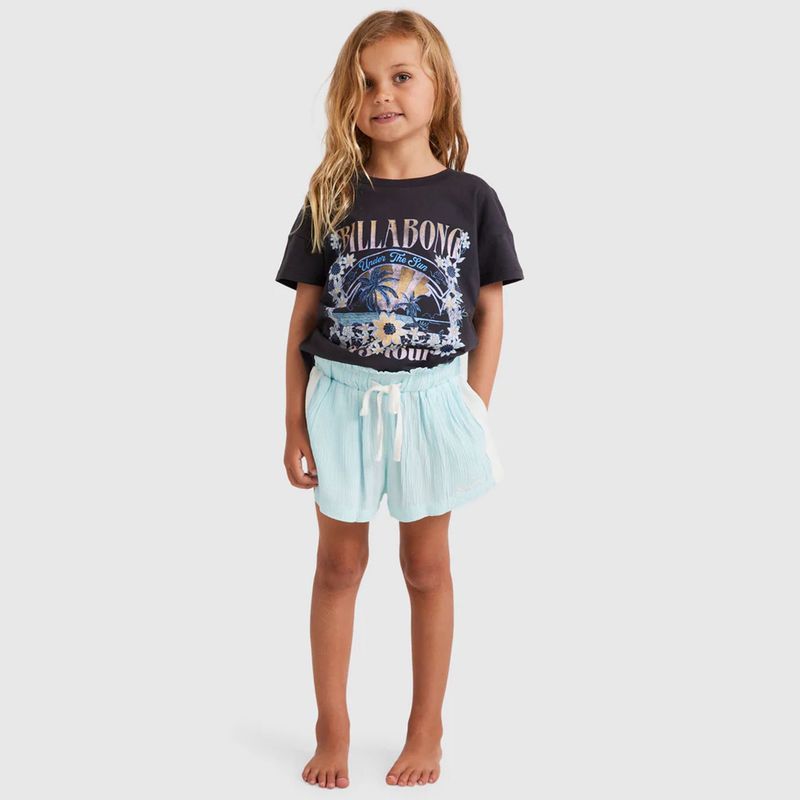 BILLABONG TODDLER GIRLS OLLY SHORT - BLUE GLOW