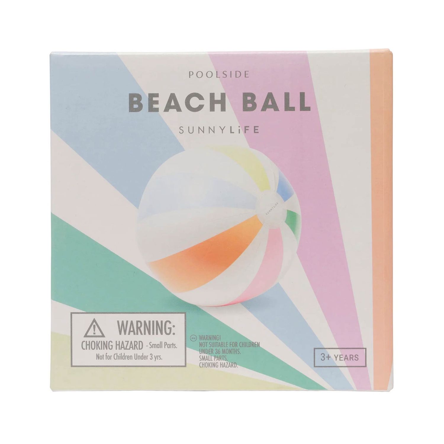 SUNNYLIFE POOL SIDE INFLATABLE BEACH BALL - PASTEL GELATO