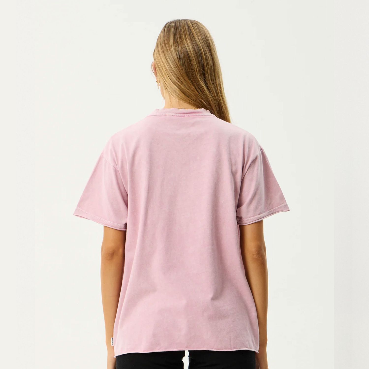 AFENDS WOMENS FATIGUED OVERSIZED SS TEE - MARRAKESH