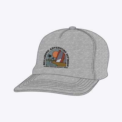 BILLABONG MENS ADIV TECH TRUCKER CAP - GREY HEATHER