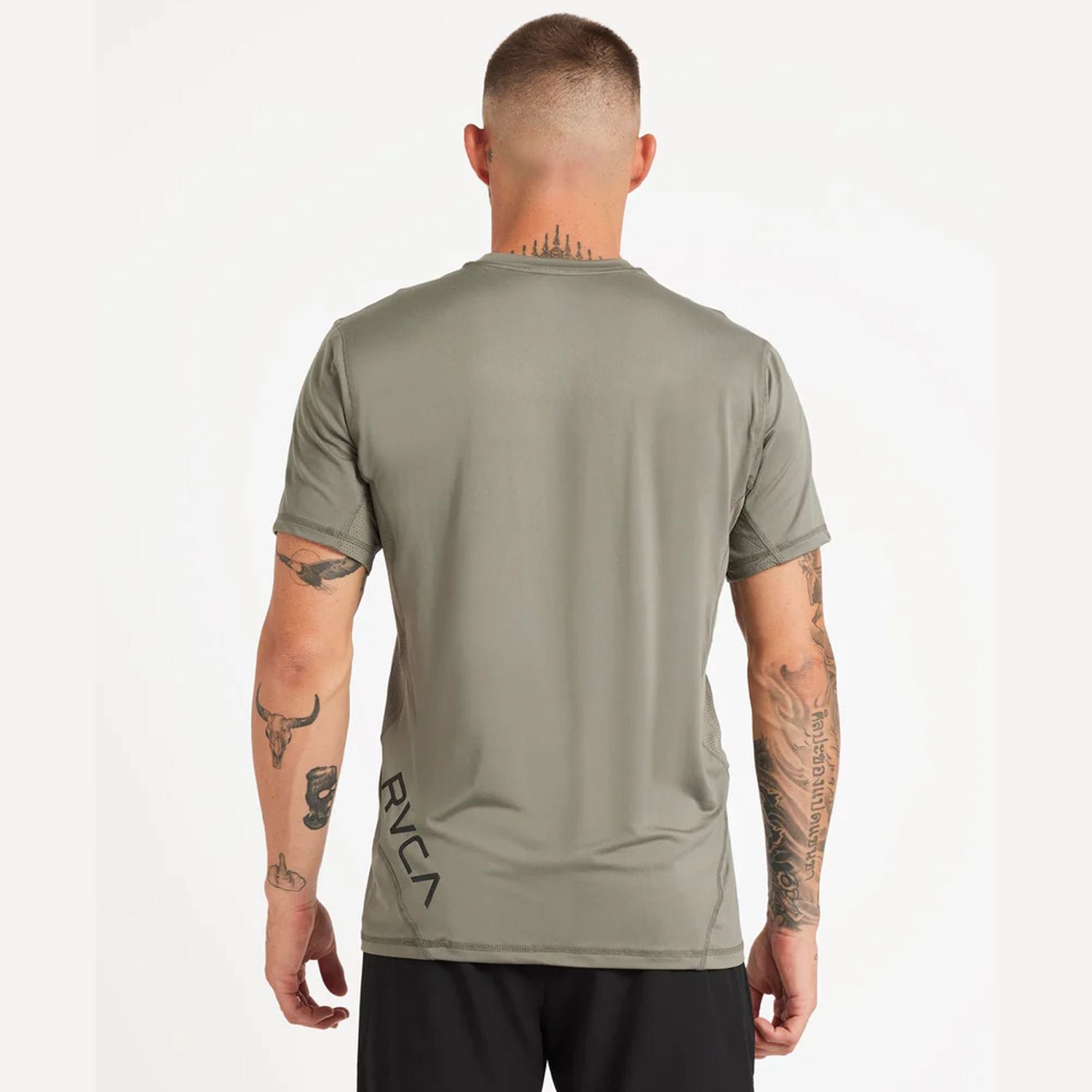 RVCA MENS SPORT VENT SS TEE - SAGE LEAF