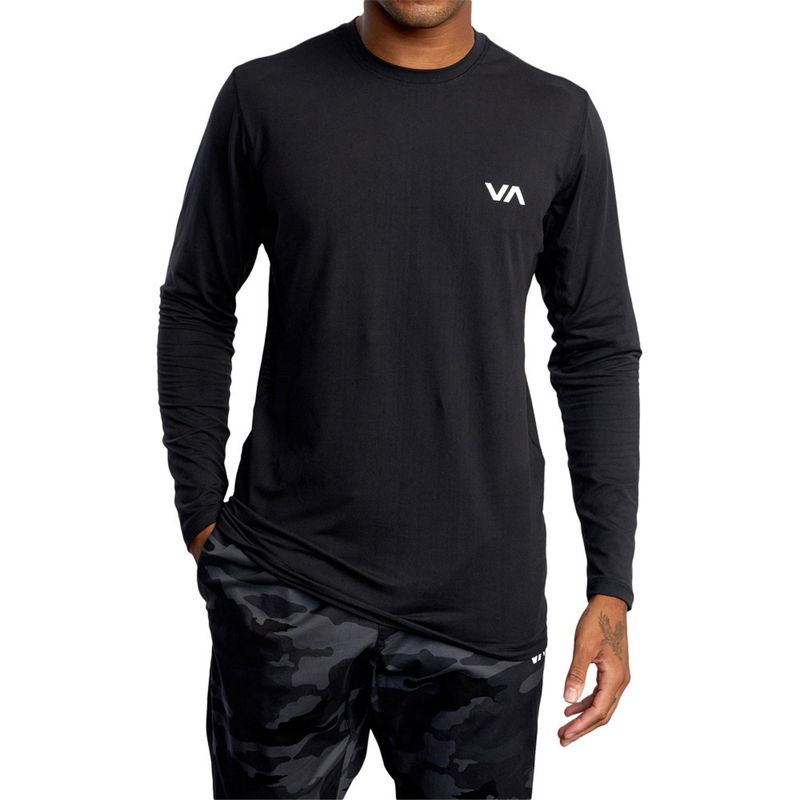 RVCA MENS SPORT VENT LS - BLACK