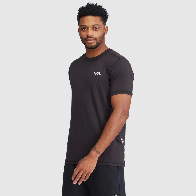 RVCA SPORT VENT SS TEE - BLACK
