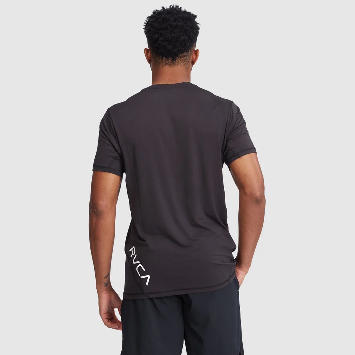 RVCA SPORT VENT SS TEE - BLACK