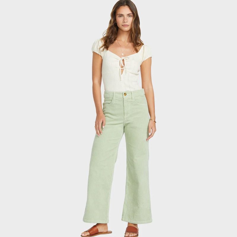 BILLABONG LADIES BE FREE CORD PANT - PISTACHIO