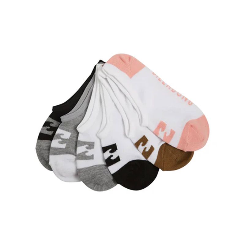 BILLABONG WOMENS INVISIBLE SOCK BOX SET