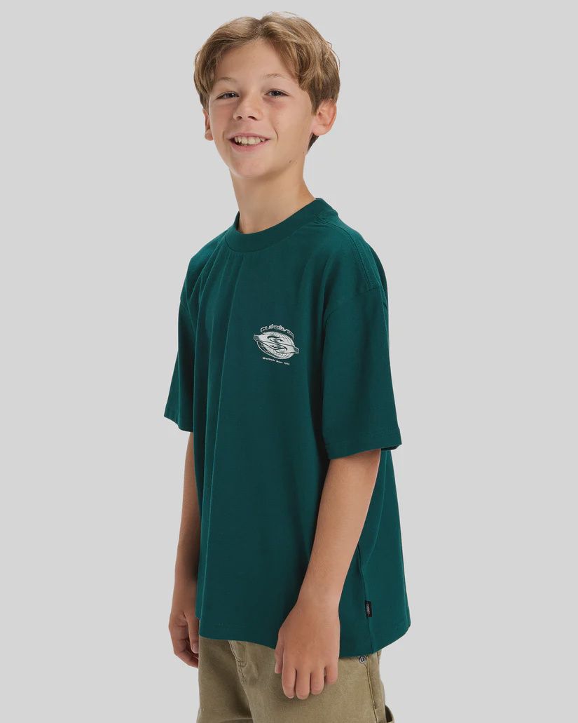 QUIKSILVER BOYS MERCURY WORLDWIDE SS TEE - BOTANICAL GARDEN