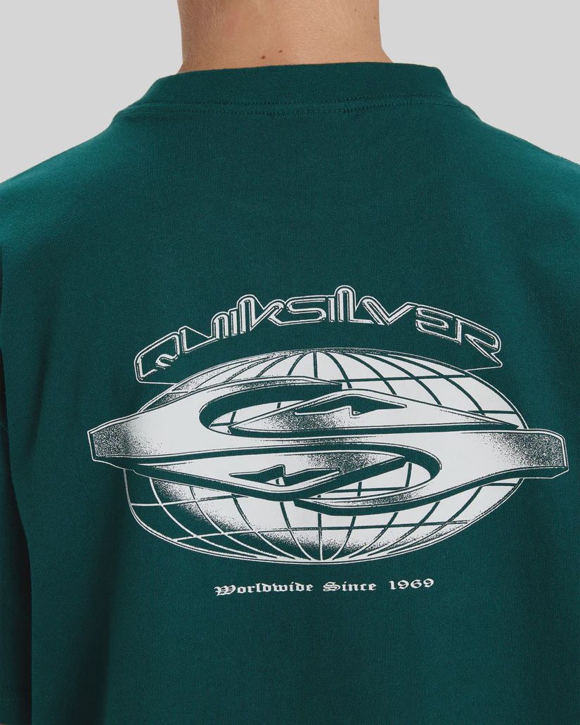 QUIKSILVER BOYS MERCURY WORLDWIDE SS TEE - BOTANICAL GARDEN