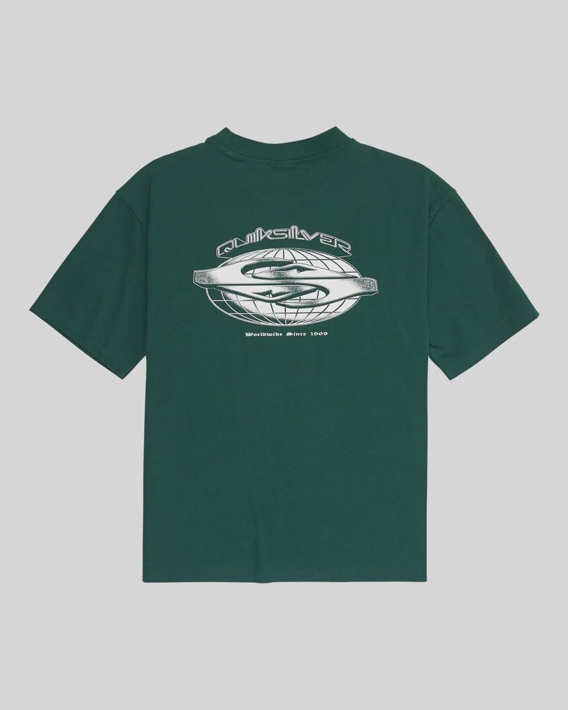 QUIKSILVER BOYS MERCURY WORLDWIDE SS TEE - BOTANICAL GARDEN