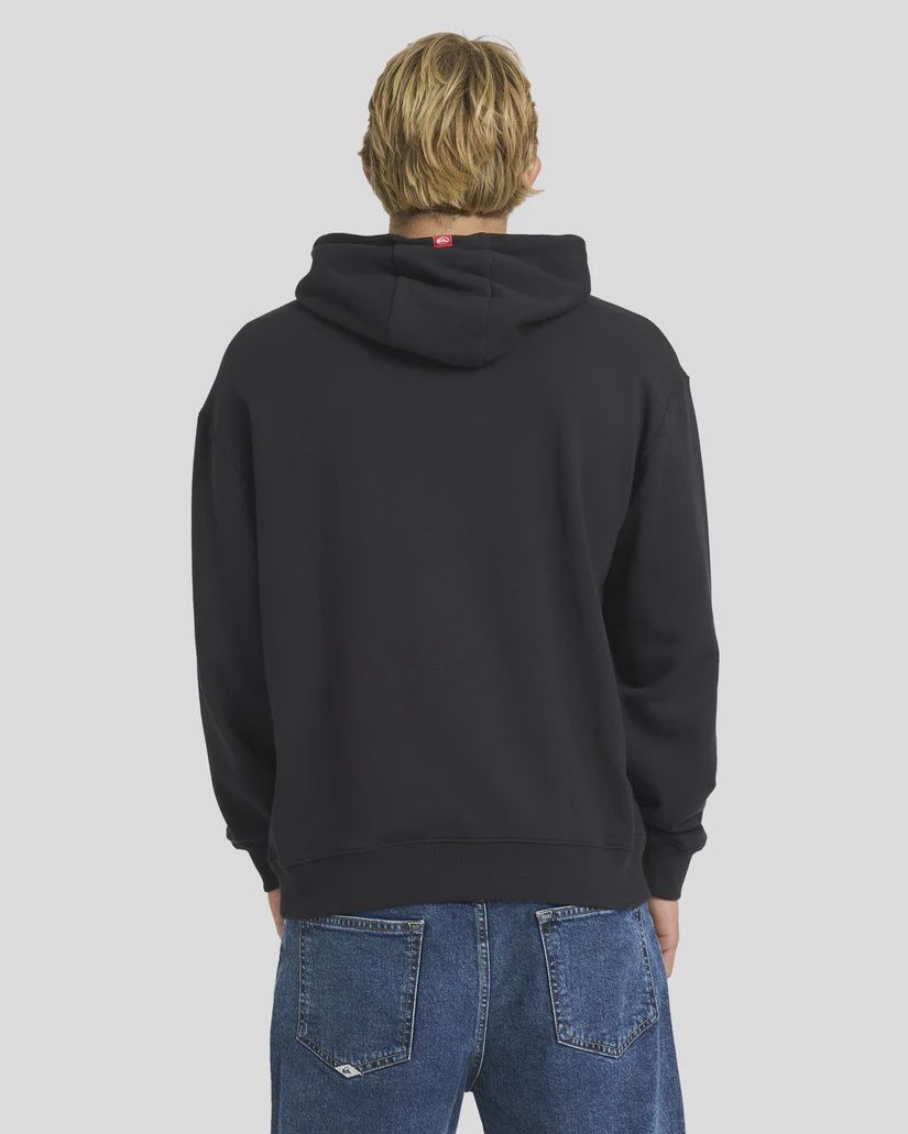 QUIKSILVER MENS TILT PANEL FLEECE - BLACK