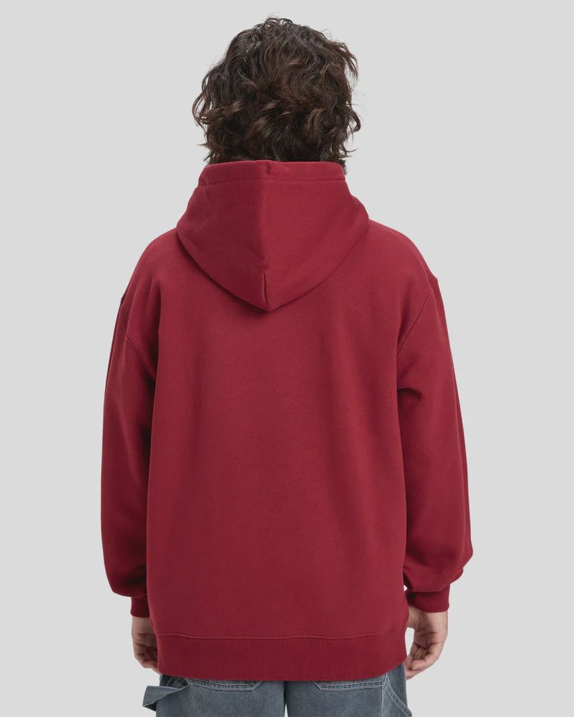 QUIKSILVER MENS DOUBLE UP HOODY - BIKING RED