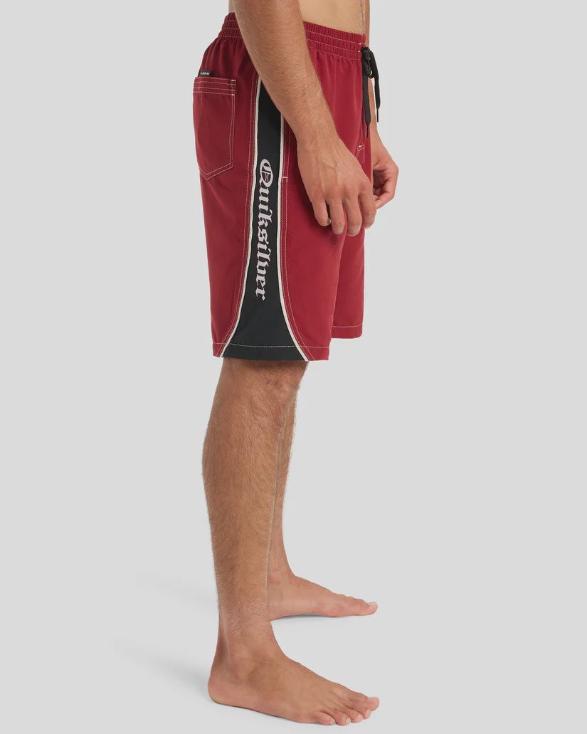 QUIKSILVER MENS MERCURY 99 VOLLEY 20NB - BIKNG RED