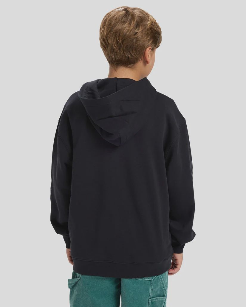 QUIKSILVER BOYS STRETCH TRIBAL HOOD - BLACK