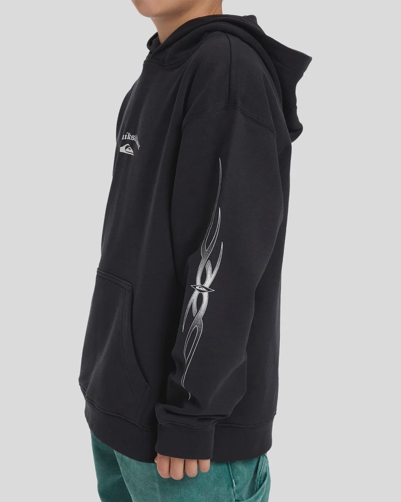 QUIKSILVER BOYS STRETCH TRIBAL HOOD - BLACK