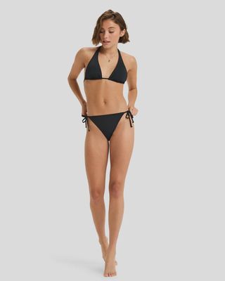 ROXY WOMENS BEACH CLASSICS TS BIKINI BOTTOM - ANTHRACITE
