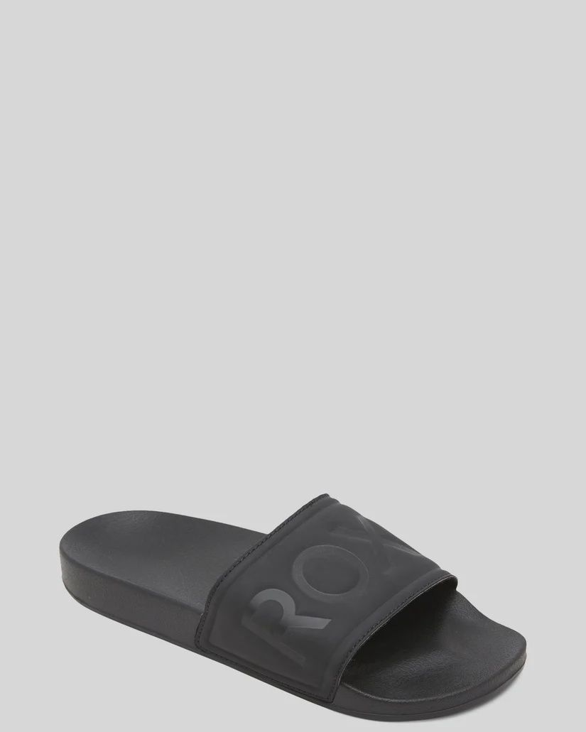 ROXY WOMENS SLIPPY II SLIDE - BLACK
