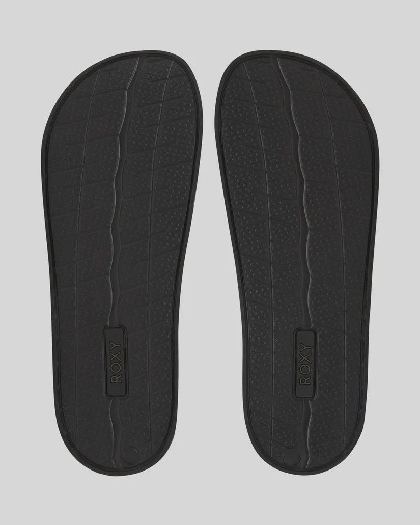 ROXY WOMENS SLIPPY II SLIDE - BLACK