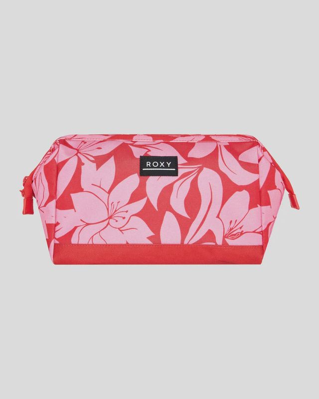 ROXY WOMENS TINY RIP TOILETRY BAG - TOMATO KLAEIDO