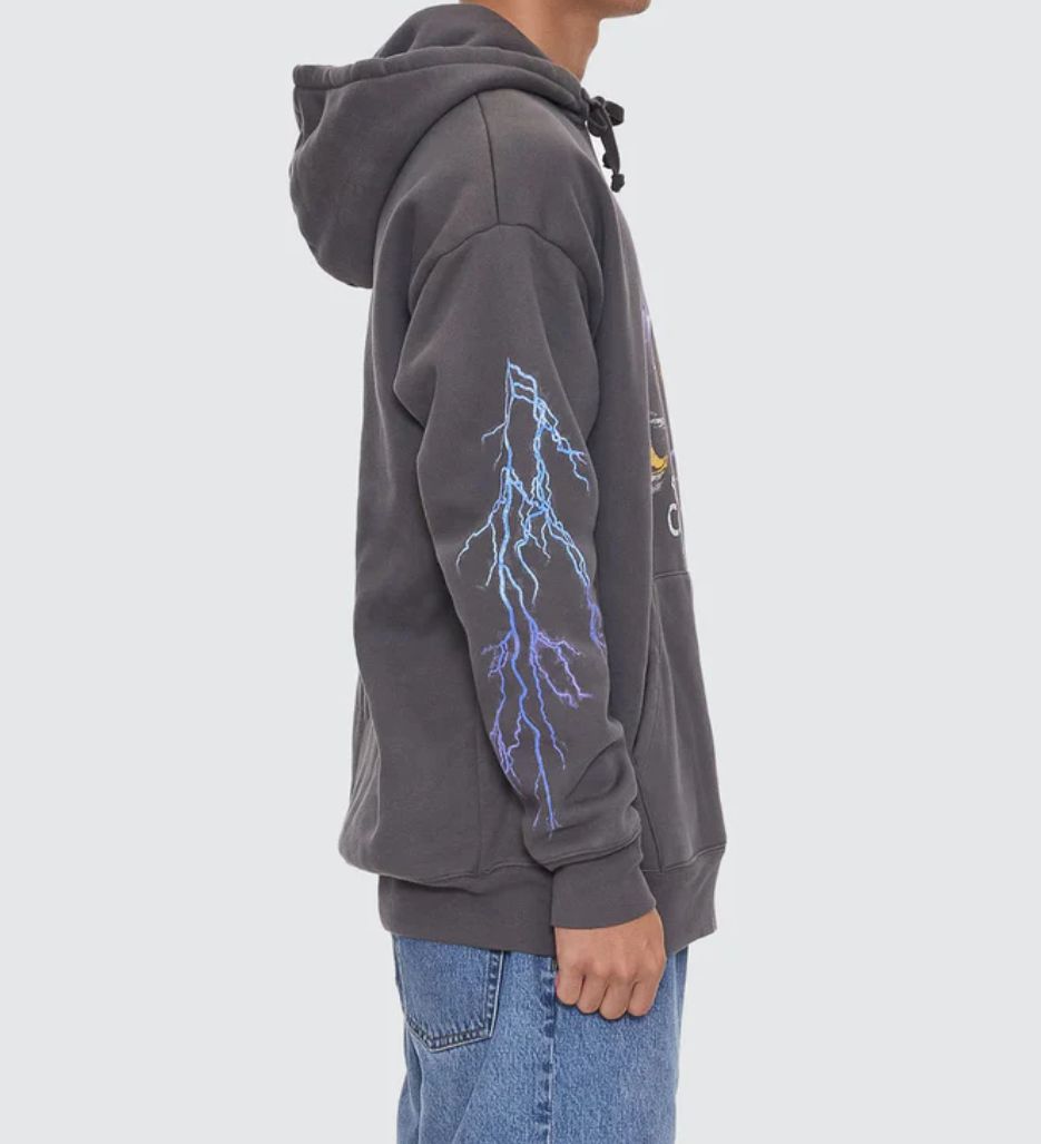 THRILLS MENS FLIGHT RISK SLOUCH PULL ON HOOD - MERCH BLACK