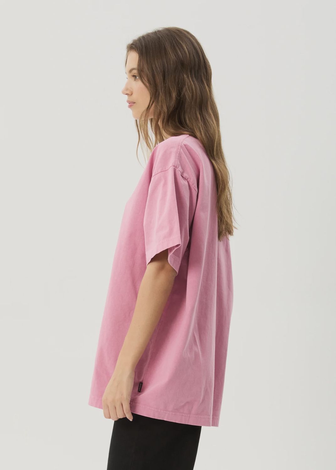 AFENDS MENS HEAVY PETAL HEAVYWEIGHT BOXY SS TEE - WASHED MARRAKESH