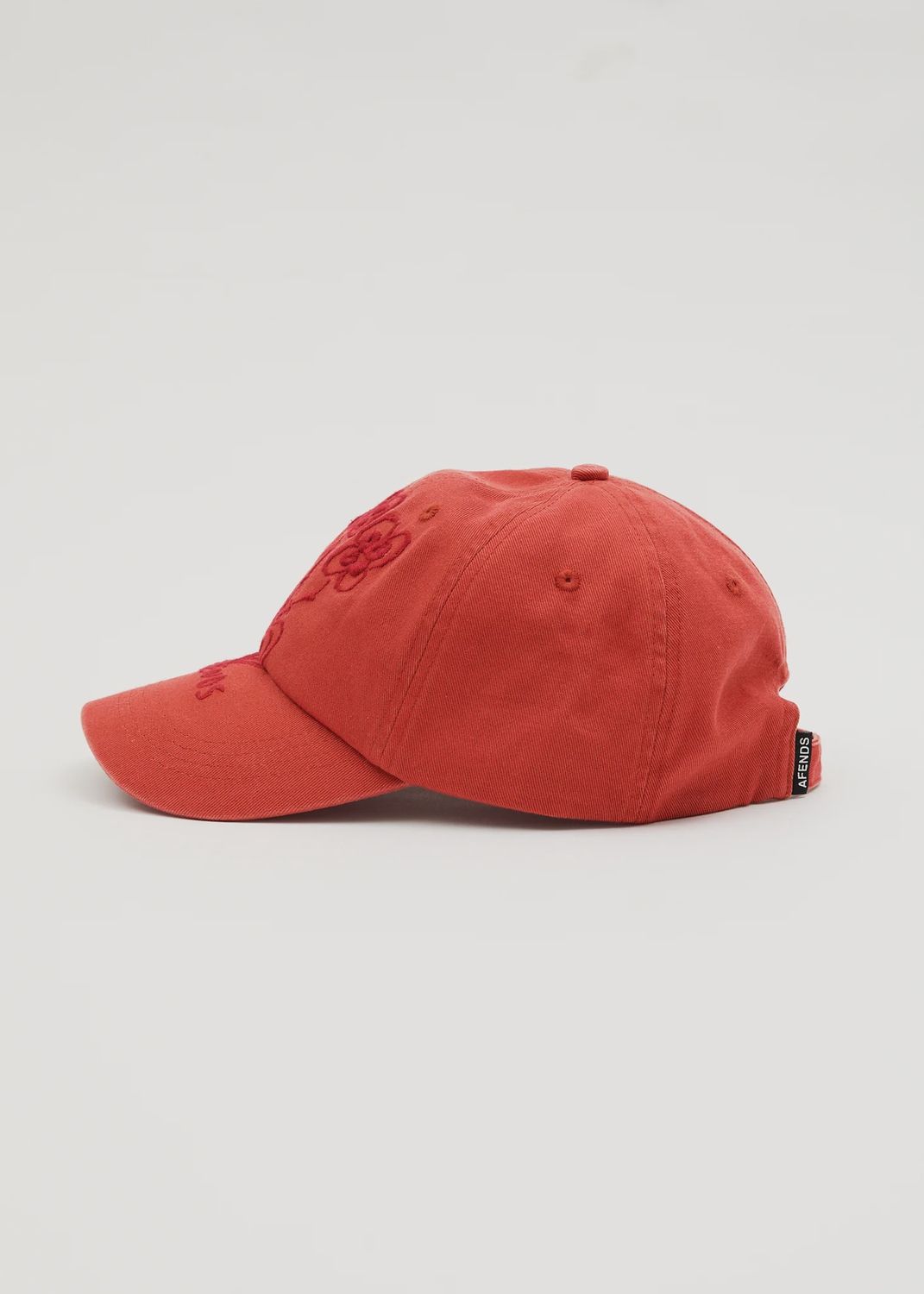 AFENDS WOMENS MAISIE PANELLED CAP - RED RUM