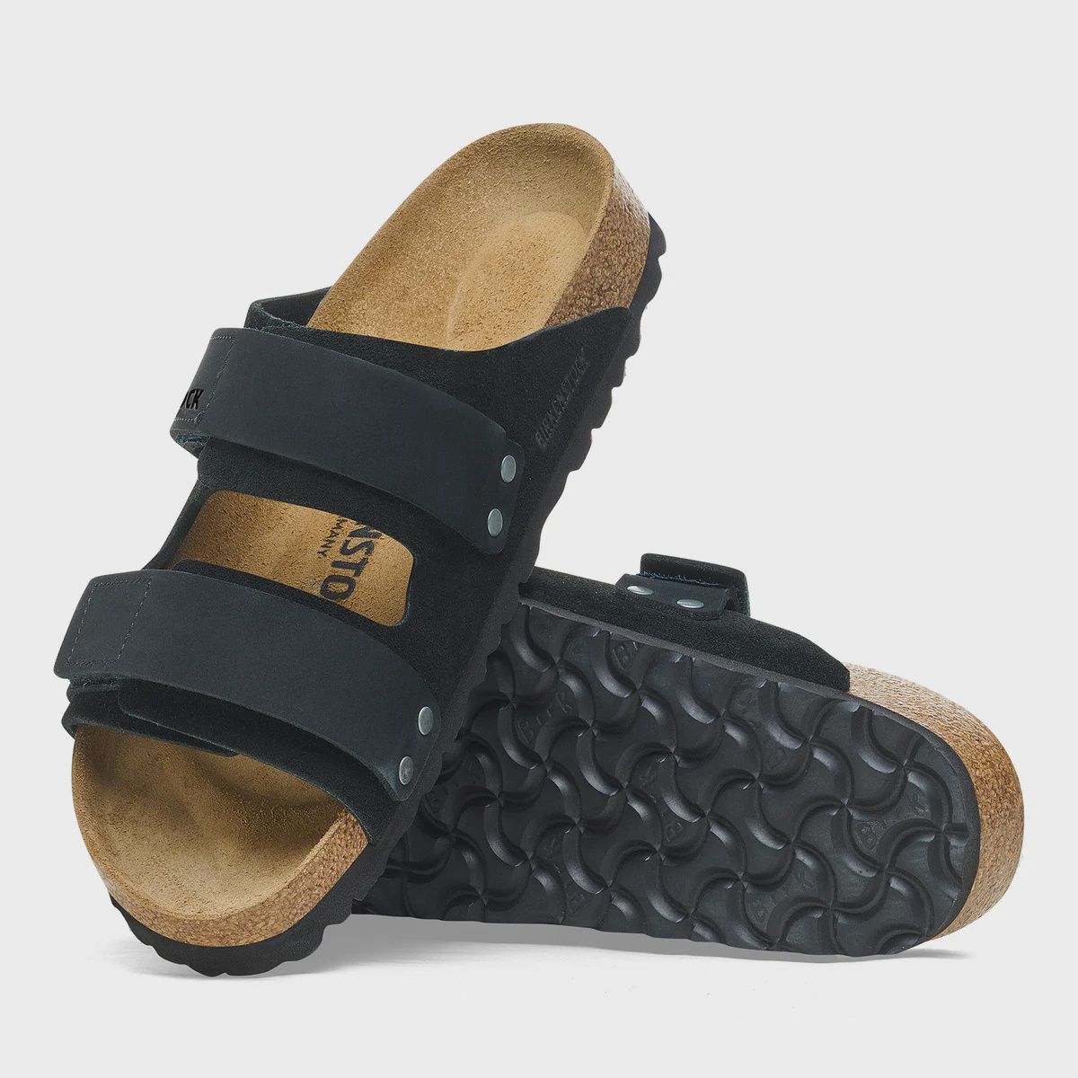 BIRKENSTOCK UNISEX UJI SUEDE / NUBUCK LEATHER REGULAR - BLACK
