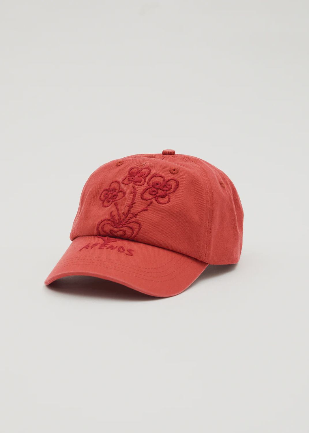 AFENDS WOMENS MAISIE PANELLED CAP - RED RUM