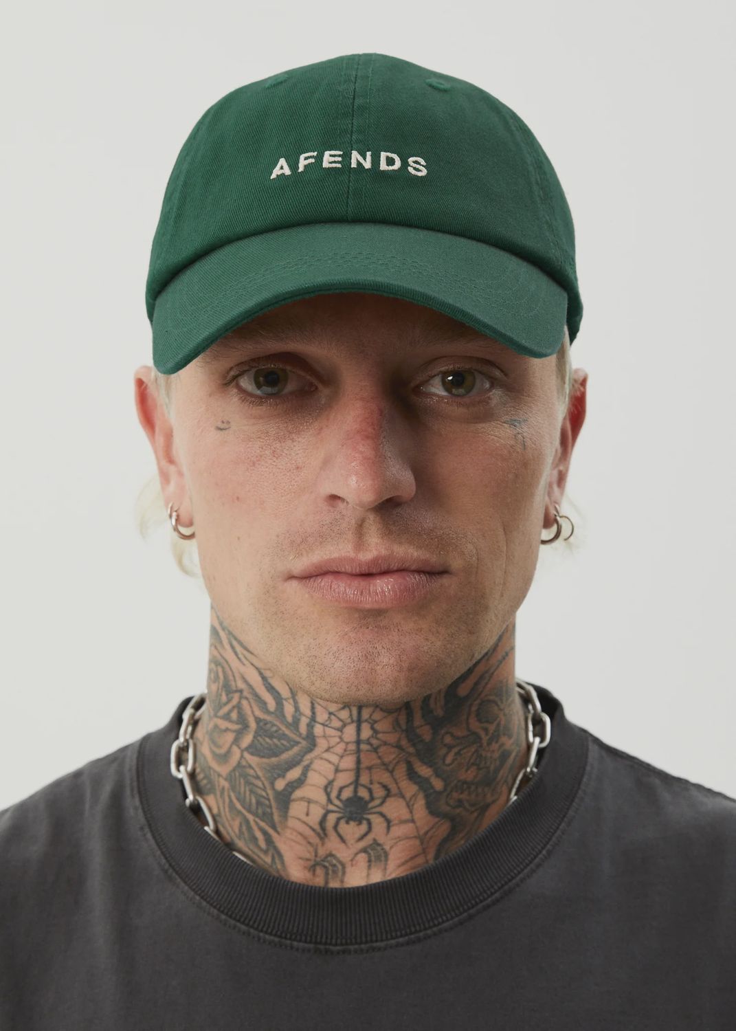 AFENDS WOMENS DAYLIGHT PANELLED CAP - HUNTER GREEN