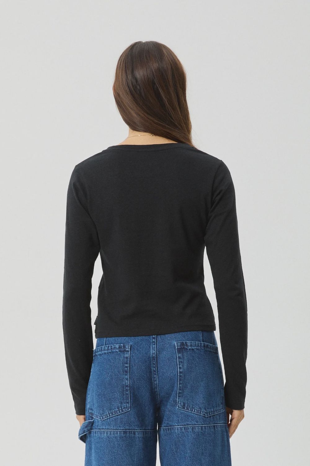 AFENDS LADIES ELEVATE LS TEE - BLACK